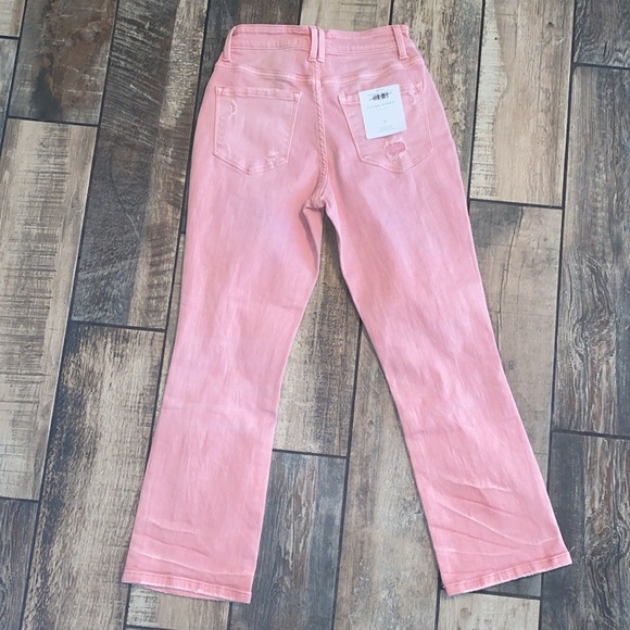 🆕 Flying monkey Baylor Criss Cross Straight Crop Jeans - Picture 4 of 12